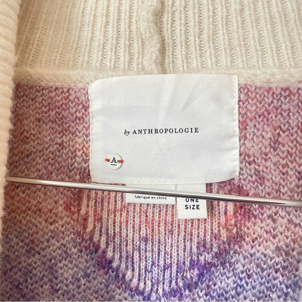Anthropologie Rare Ombre Heart Cropped Kimono Cardigan - Picture 5 of 7